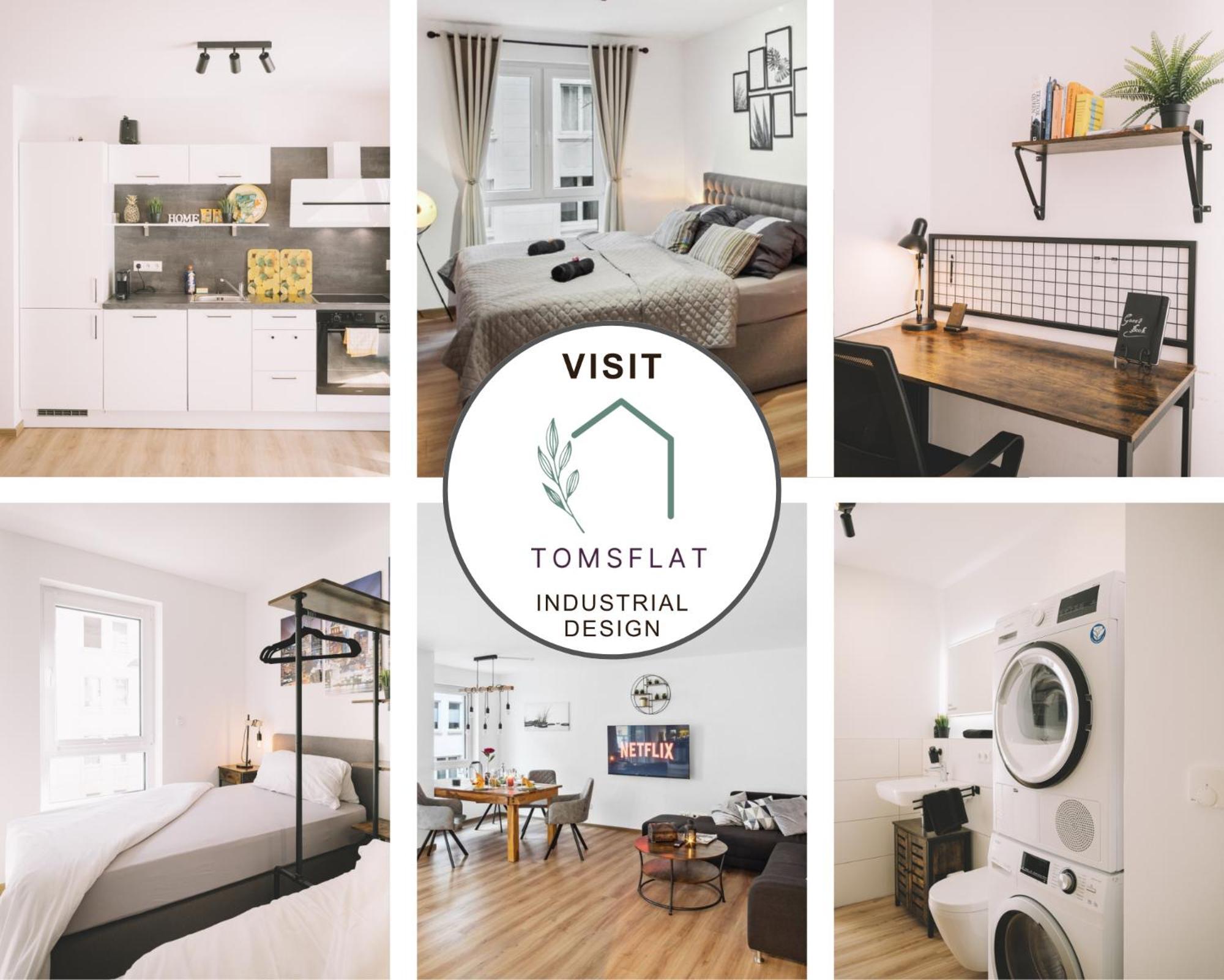 Tomsflat Braunschweig - 3 Rooms, Kitchen, Workspace, Highspeed Wifi, Washer & Dryer, Balcony Экстерьер фото