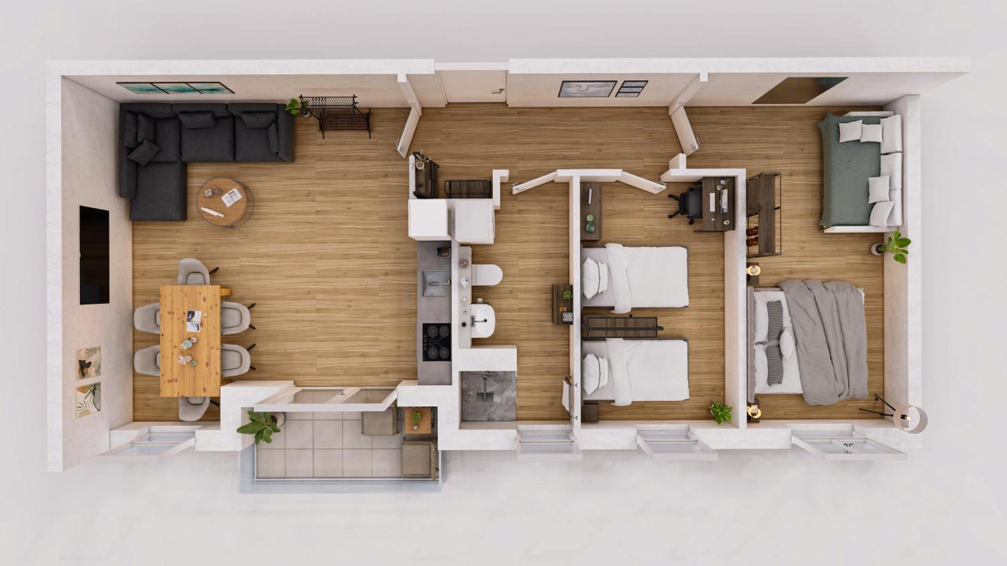 Tomsflat Braunschweig - 3 Rooms, Kitchen, Workspace, Highspeed Wifi, Washer & Dryer, Balcony Экстерьер фото